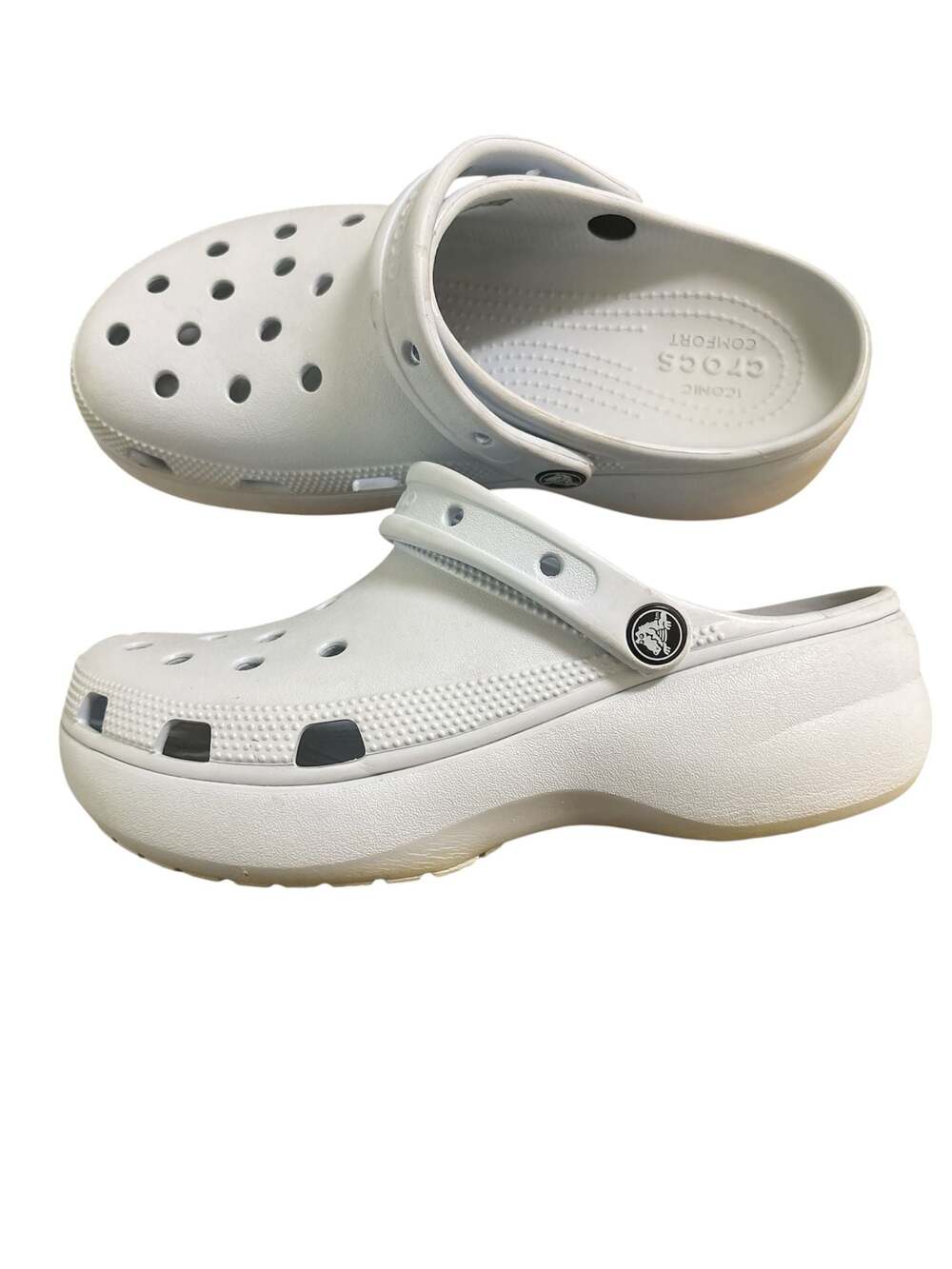 Crocs Women's Classic Platform Clog in Blue Calcite